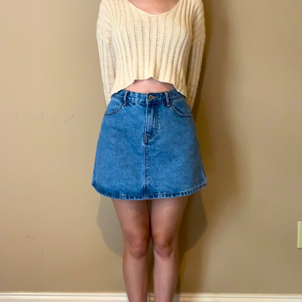 Denim Mini Skirt
